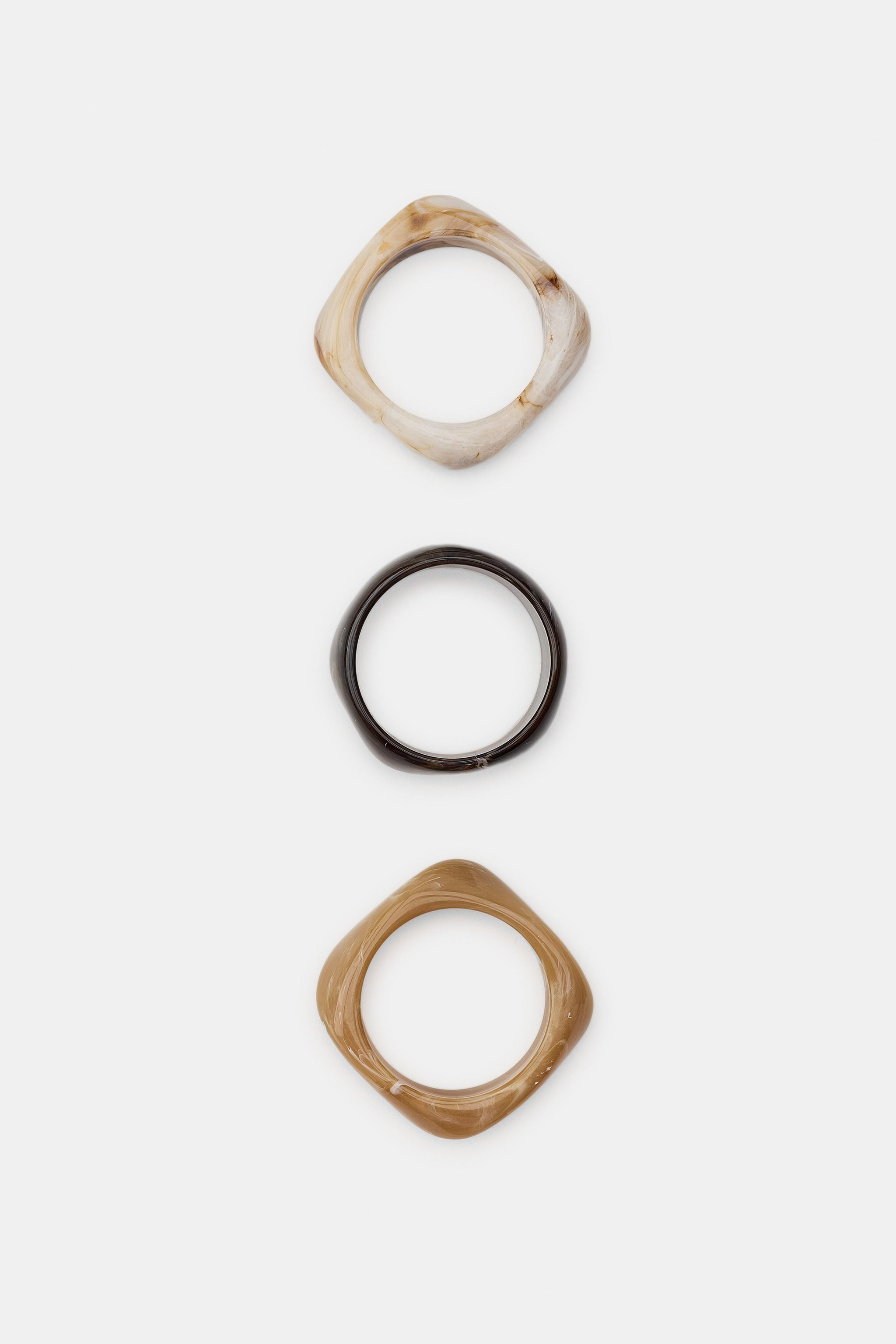 THREE-PACK OF RIGID BRACELETS | Zara US