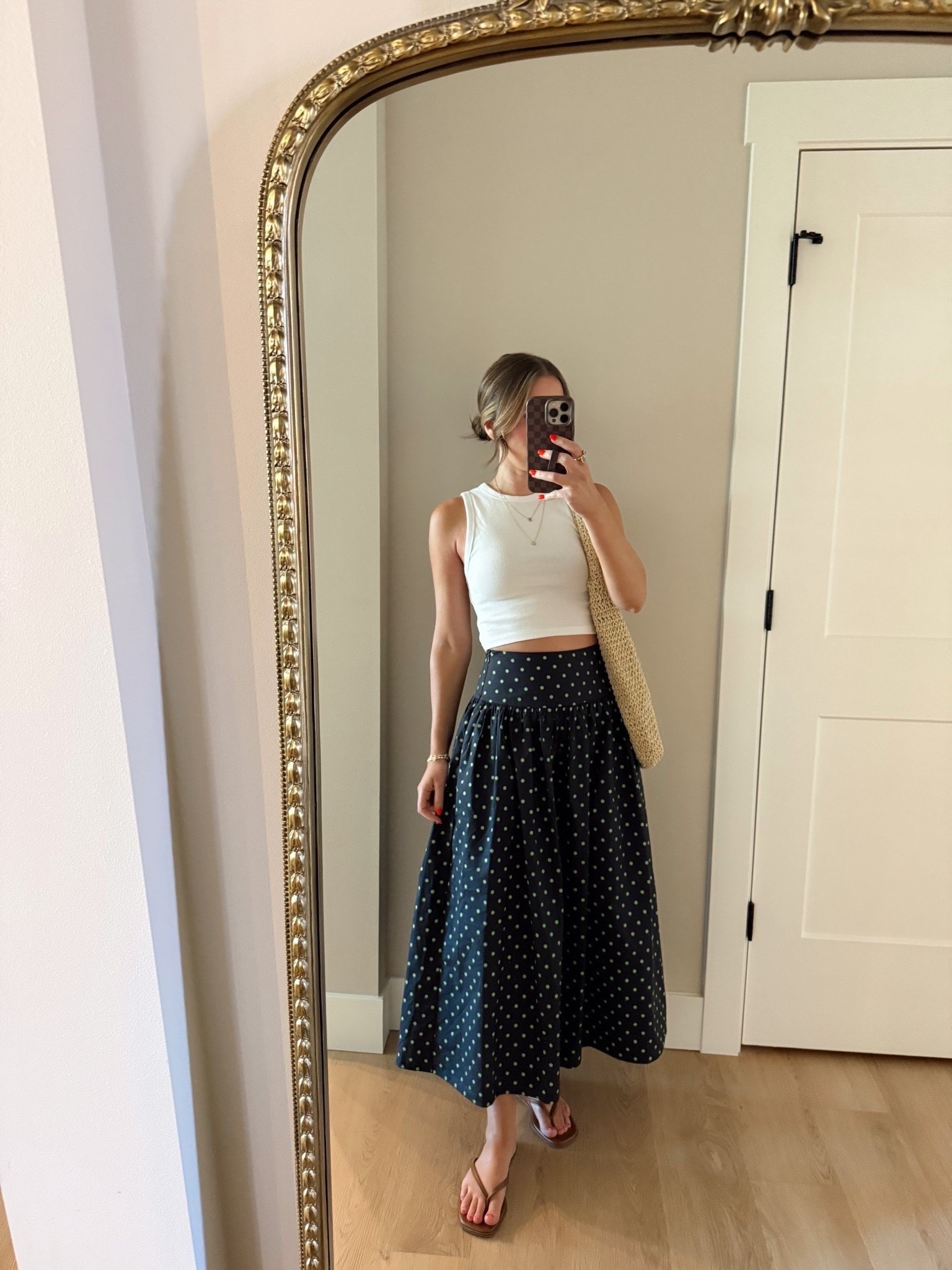 The easiest summer combo! My skirt is on sale and will transition perfectly into fall! So cute for the classroom!

Summer style, midi skirt outfit, polka dot skirt, English factory

#LTKootd #LTKdayinmylife #LTKSeasonal