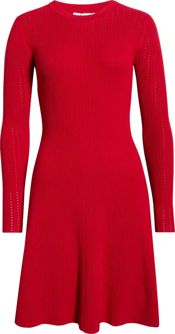 Madewell Tina Pointelle Sweater Minidress | Nordstrom | Nordstrom