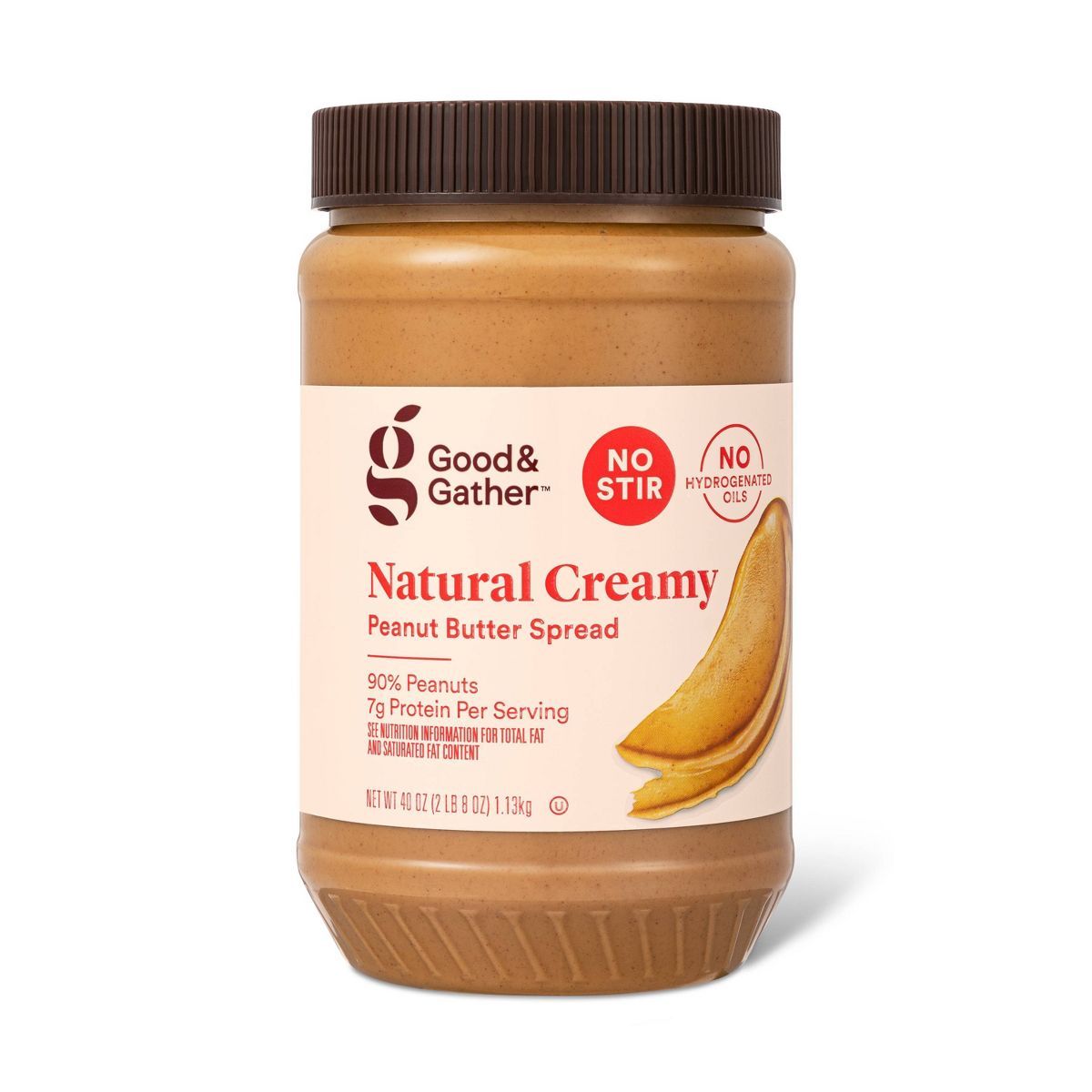 Natural No Stir Creamy Peanut Butter - 40oz - Good & Gather™ | Target