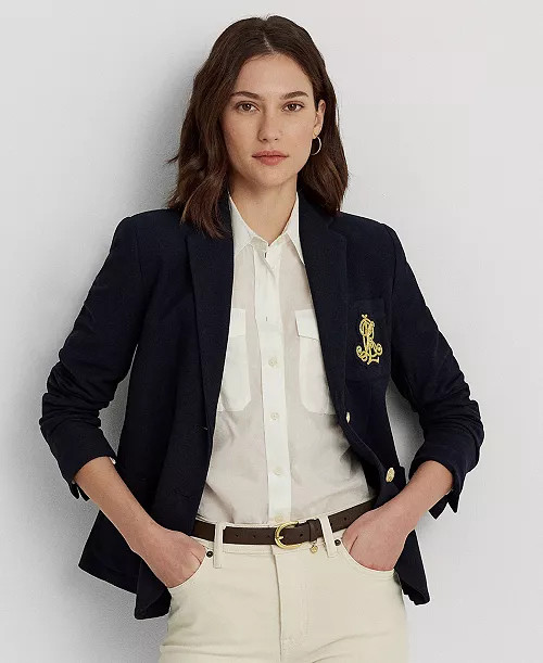 Petite Bullion Jacquard Blazer | Macy's