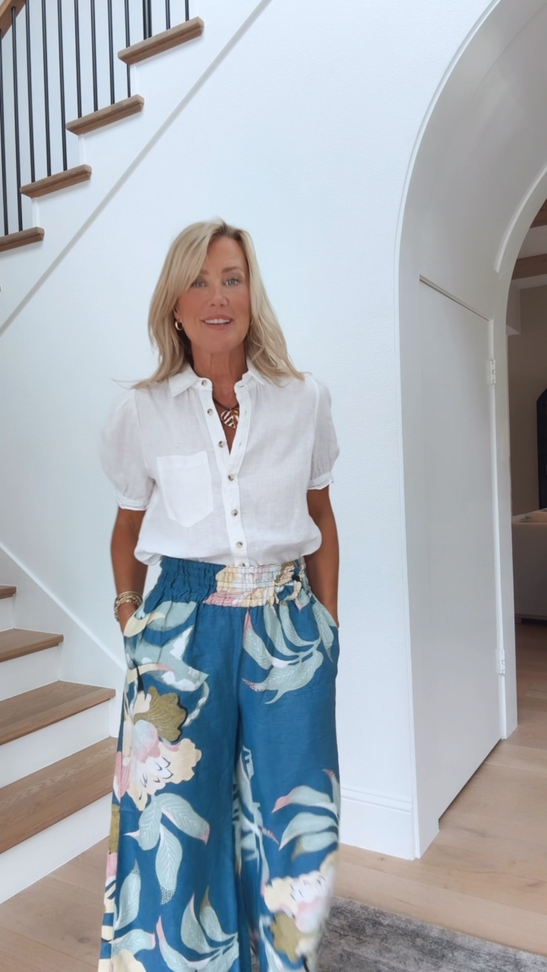 My Anthro code is back!! 🥳May 7-10 save 20% on your Anthro order with code: CASSIE20 
Top: XS
Pants: XS

#LTKootd #LTKSeasonal #LTKOver40