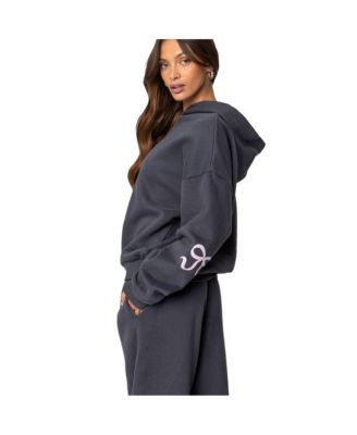 Women's Bonney Bow Detail Hoodie | Macy's