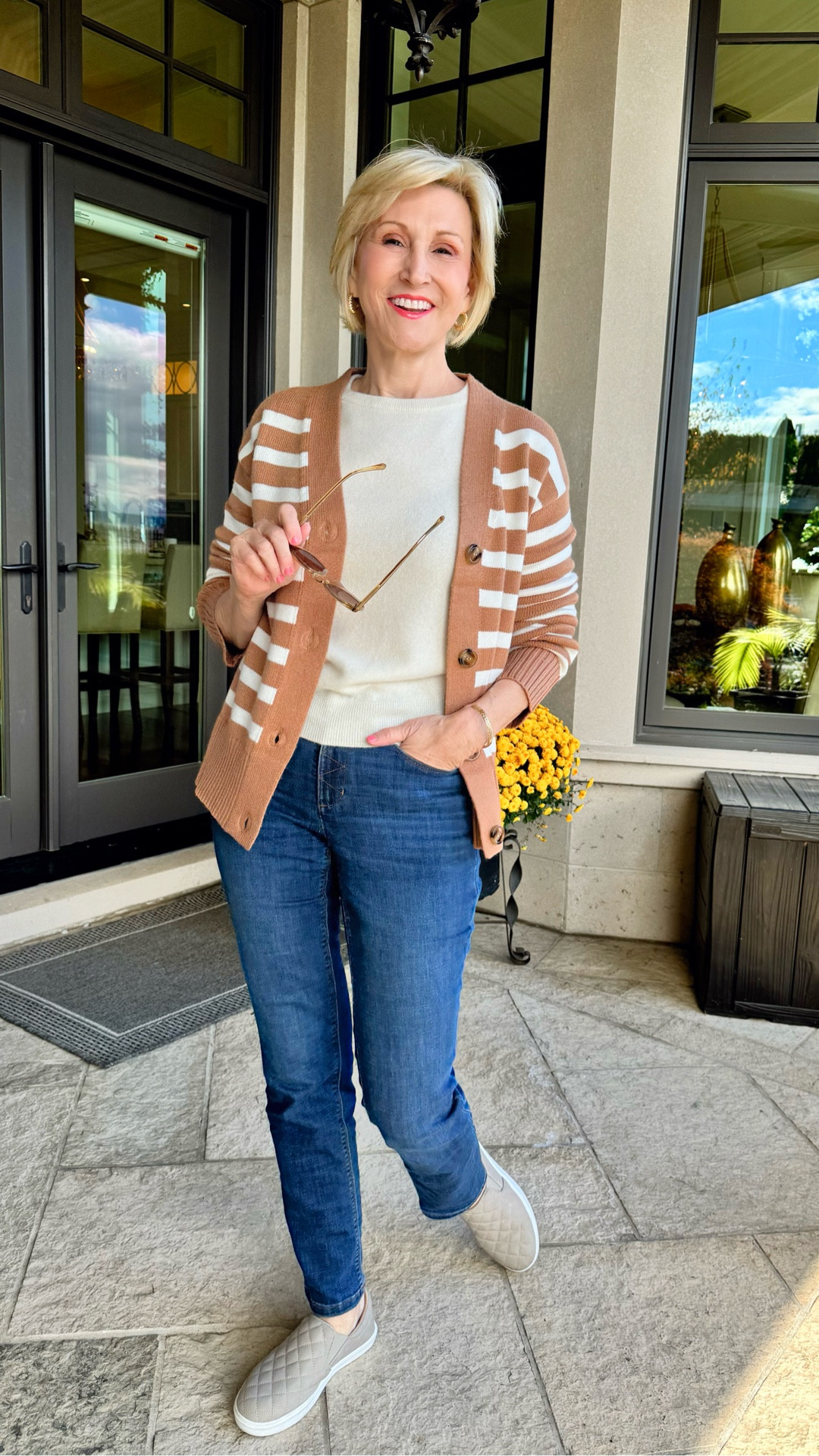 This tan striped cardigan from @amazon is a welcome change from your typical black and white striped styles. It’s super soft and flattering. 


#LTKOver40 #LTKSeasonal #LTKSaleAlert