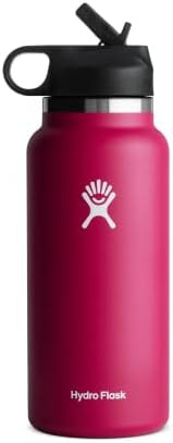 Hydro Flask Wide Mouth Straw Lid - Stainless Steel Reusable Water Bottle - Vacuum Insulated | Amazon (US)