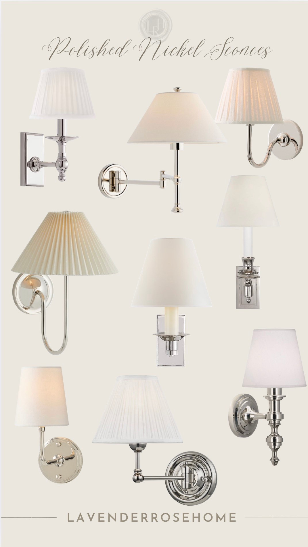 Classic polished nickel wall sconces that add timeless charm and a soft, tailored glow. Perfect for hallways, bathrooms, and layered lighting in a traditional home. classiclighting #polishednickel #traditionallighting 

Classic Lighting. Polished Nickel. Wall Sconces. Hallway. Entryway. Fireplace Mantel. Bedroom. Bathroom. Pleated Lamp Shade. Classic Home. Lavender Rose Home.





#LTKhome