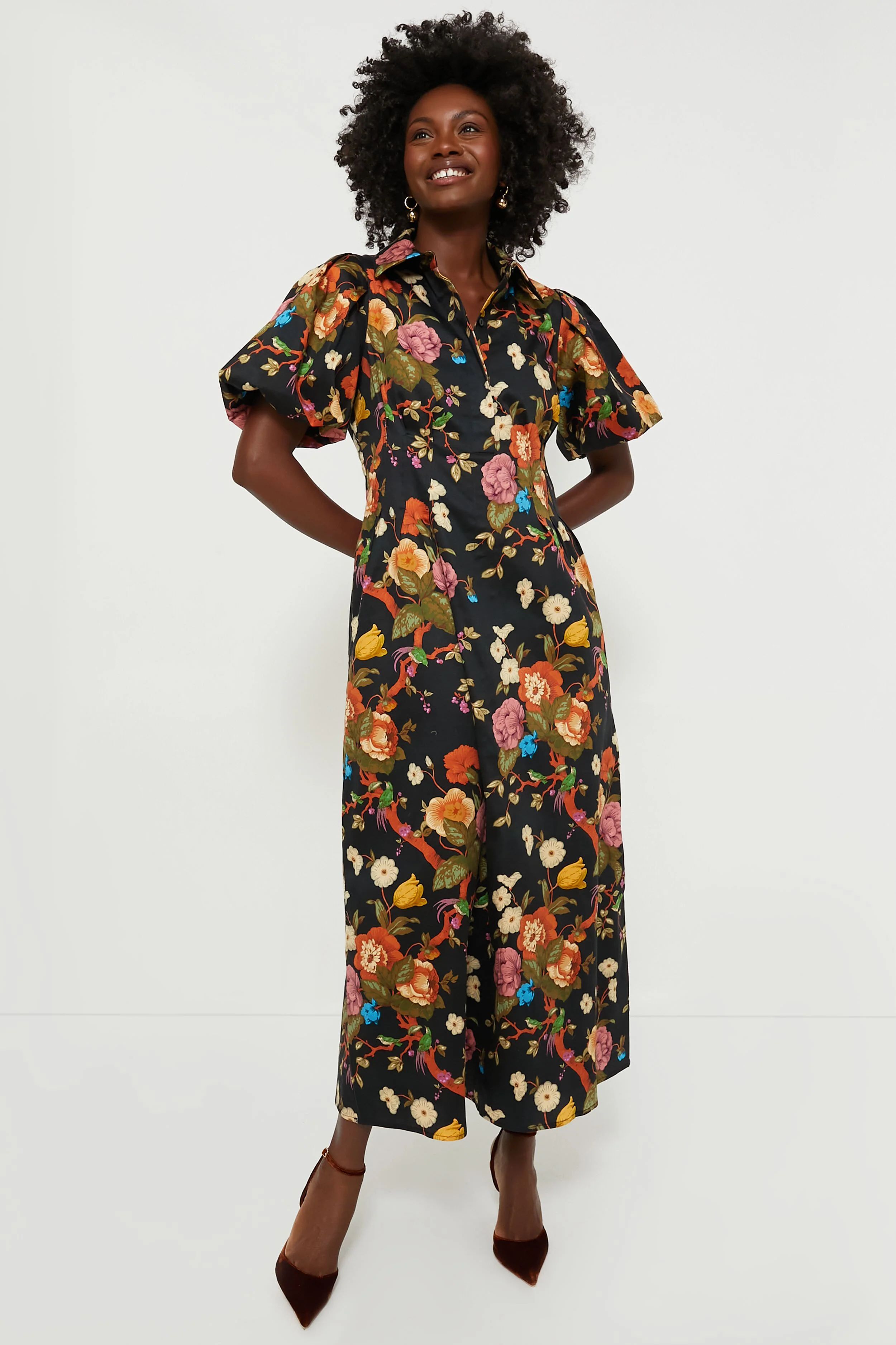 Baroque Floral Delaney Dress | Tuckernuck (US)