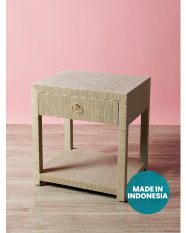 22x24 Woven Textured 1 Drawer Nightstand | HomeGoods