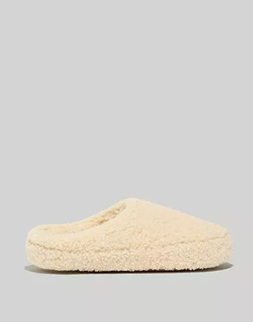 Sherpa Scuff Slippers | Madewell