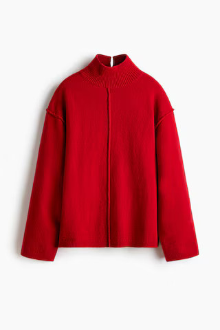 Seam-detail turtleneck jumper | H&M (UK, MY, IN, SG, PH, TW, HK)