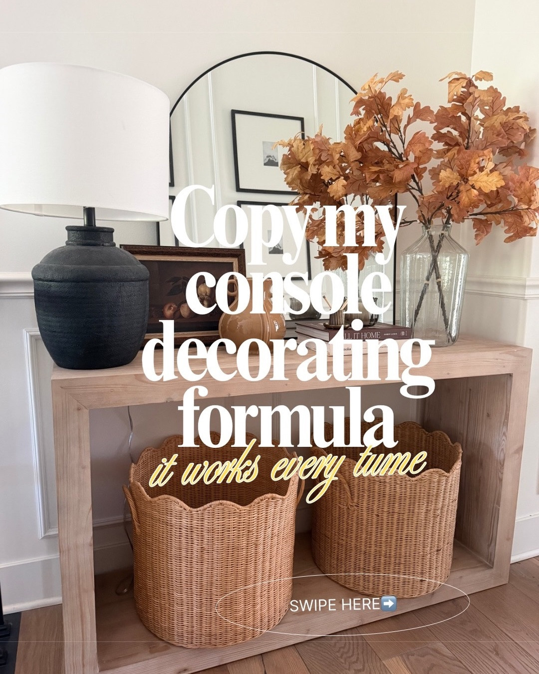 Swipe through for the full breakdown!

✨Save this for your next refresh, and tag someone who needs to see this before their next Target run 🤍


#consolestyling #homedecor #interiorstyling #consoletable #decortips homedecorinspo styletips shelfstyling entrywaydecor homedecorideas

#LTKSeasonal #LTKHome