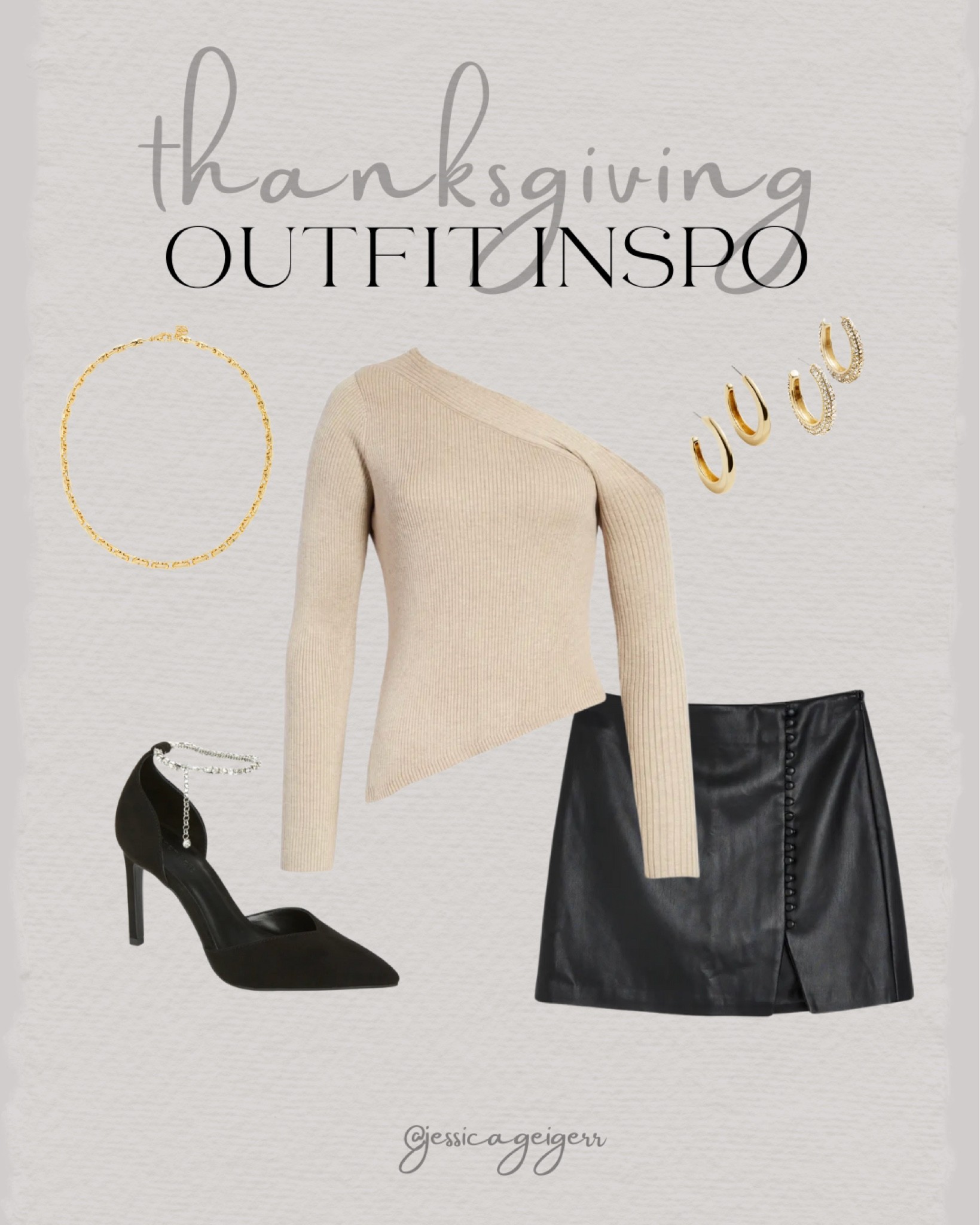 thanksgiving outfit inspiration, skirt, earrings, necklace, high heels, Long sleeve top, fall inspiration, LTK holiday, LTK seasonal, Thanksgiving outfit idea

#LTKHoliday #LTKU #LTKSeasonal
