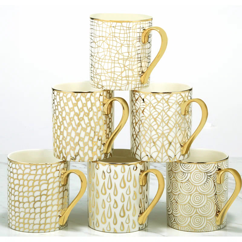 Meader 6 Piece Coffee Mug Set | Wayfair North America