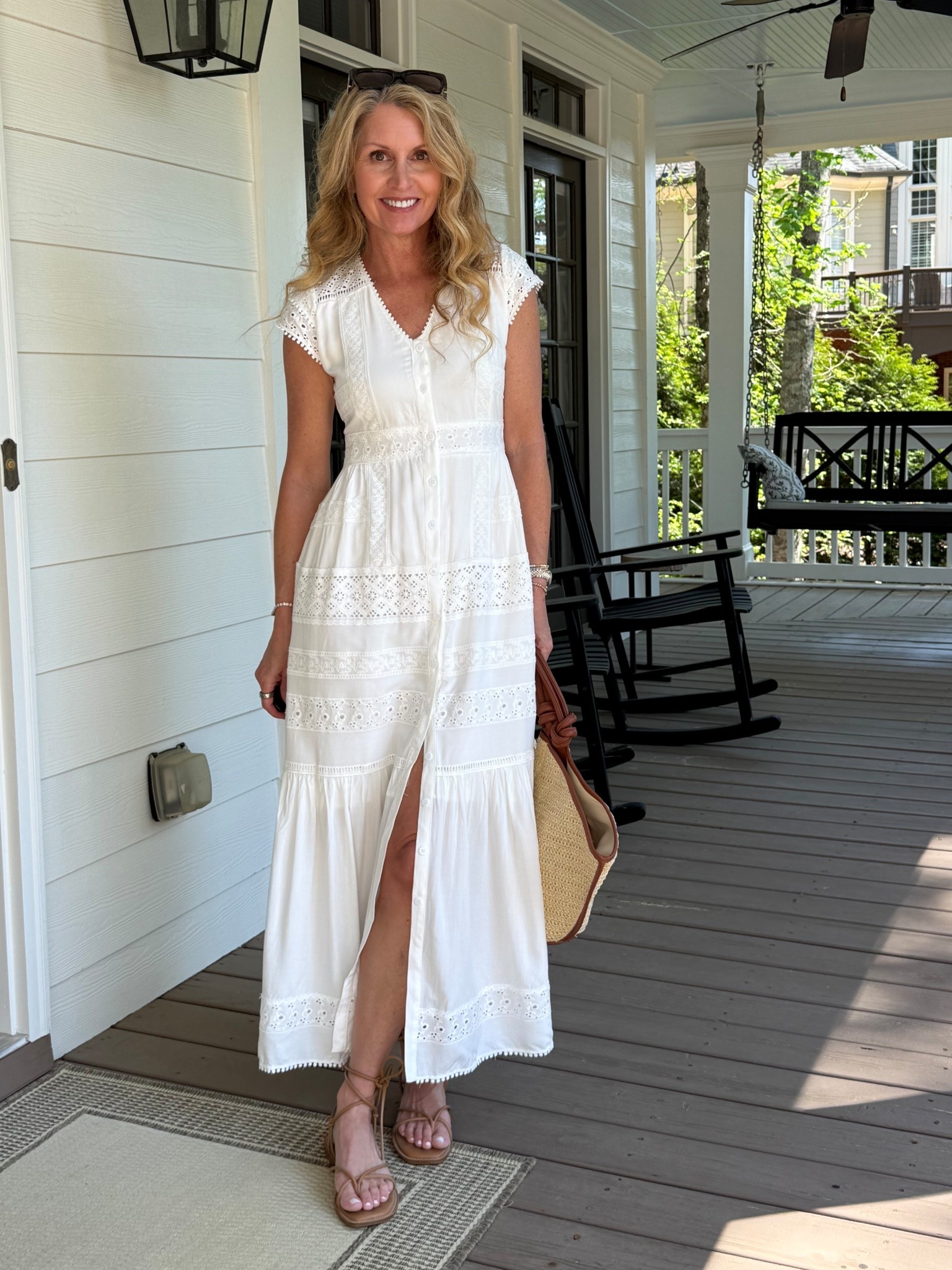 The perfect summer dress!! I’m in love! 
Size up for a looser fit or if you have more than a small bust! 
** this is an xs

#LTKWedding #LTKOver40 #LTKSeasonal