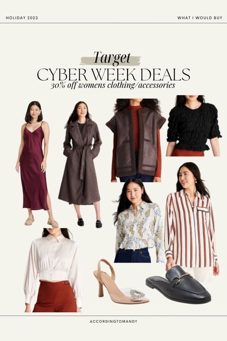 Target sale: 30% off women’s clothing and accessories 



#LTKsalealert #LTKmidsize #LTKCyberWeek