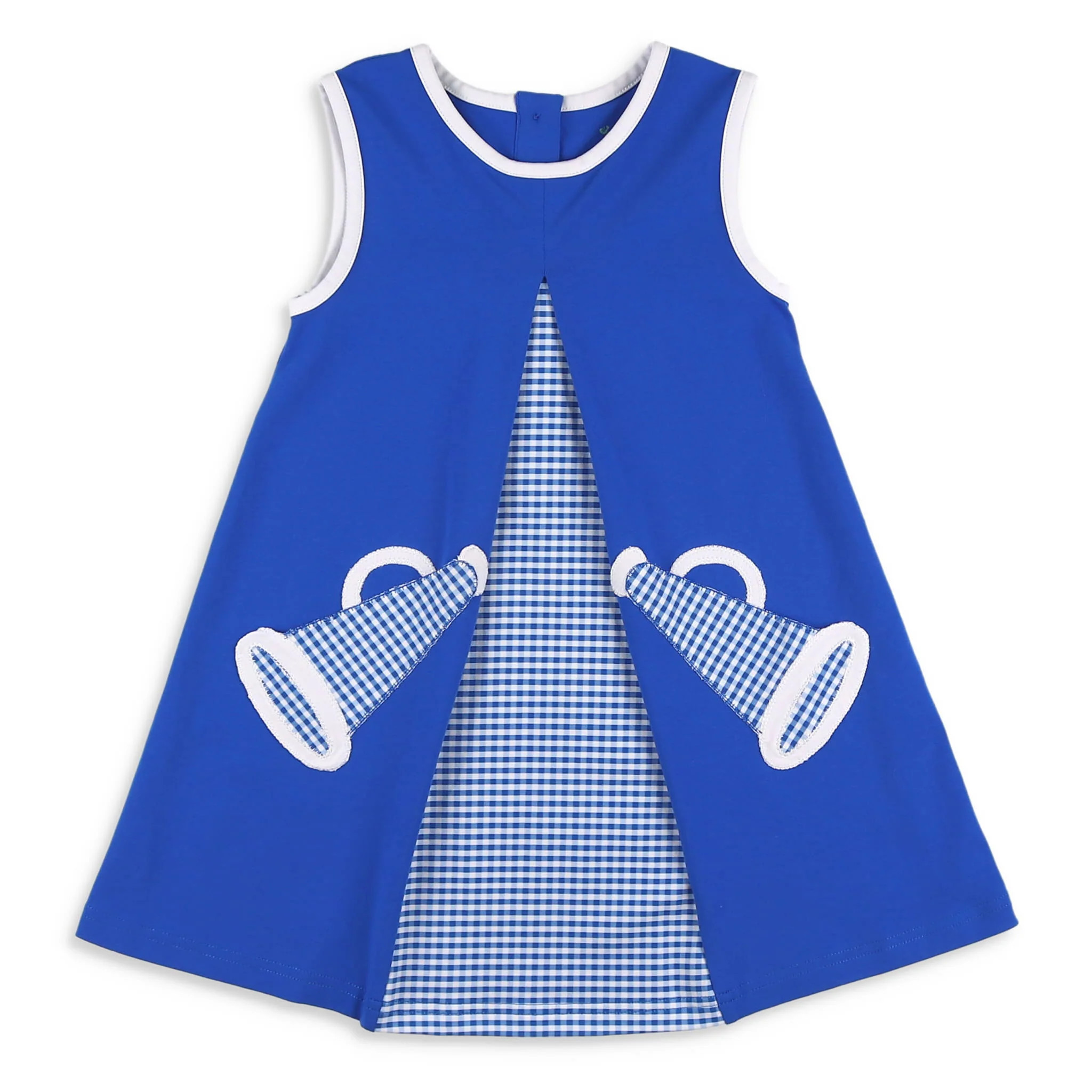 Girls Rah Rah Cheer Dress - Royal Blue - Shrimp and Grits Kids | Shrimp and Grits Kids