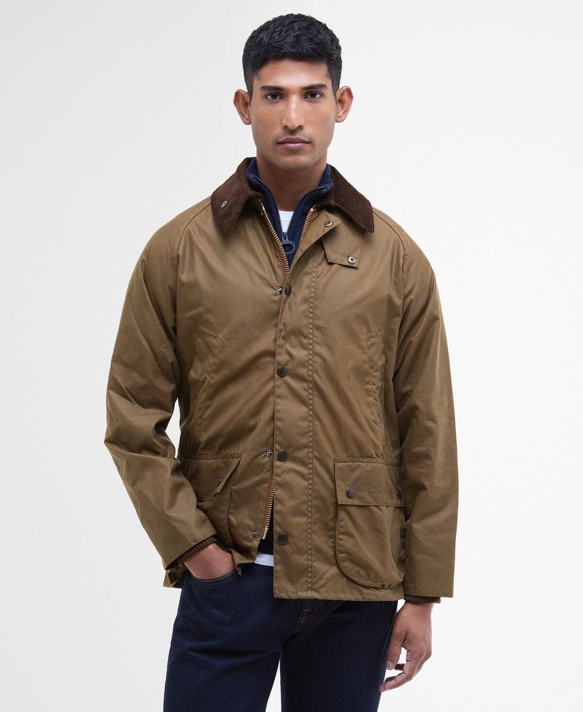 Barbour Men's Bedale Waxed Cotton Jacket - Green | Macy's