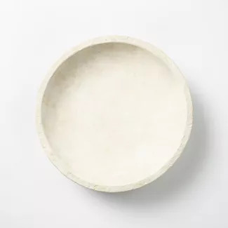12" x 3" Decorative Terracotta Cross Base Bowl Off White - Threshold™ designed with... | Target