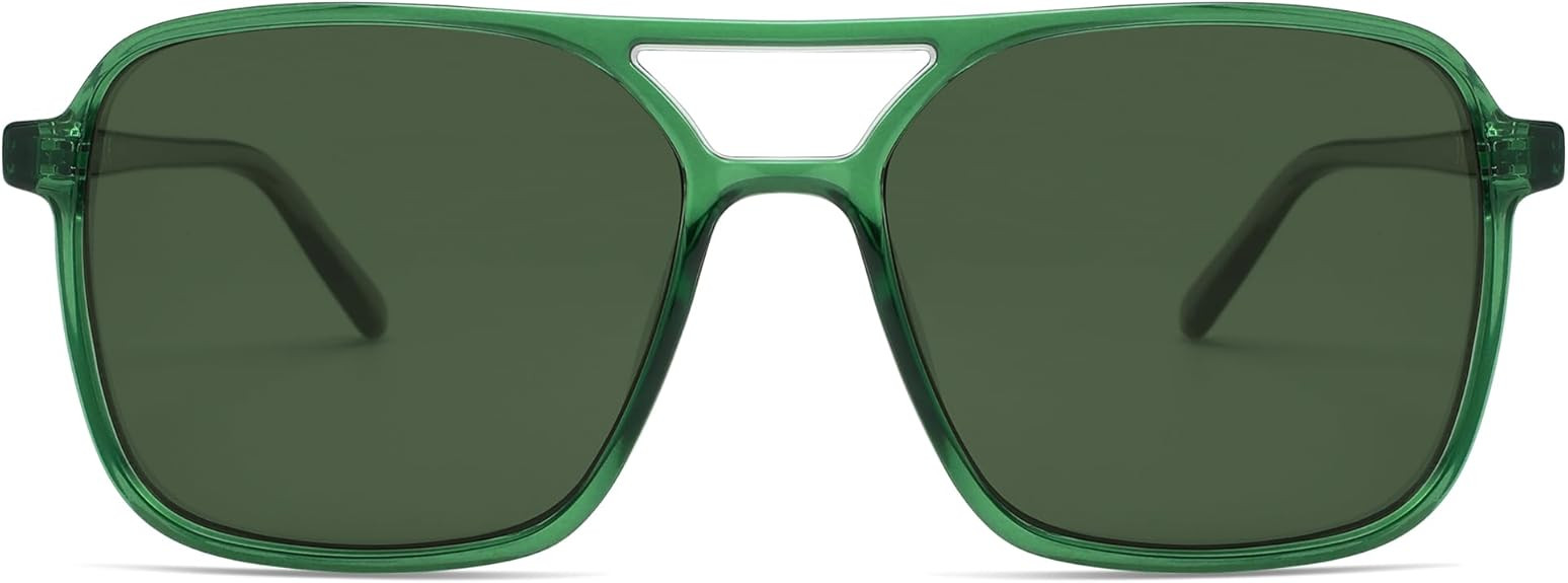 SOJOS Trendy Vintage Aviator Square Sunglasses For Womens Mens Retro 70s UV400 Women Sun Glasses ... | Amazon (US)