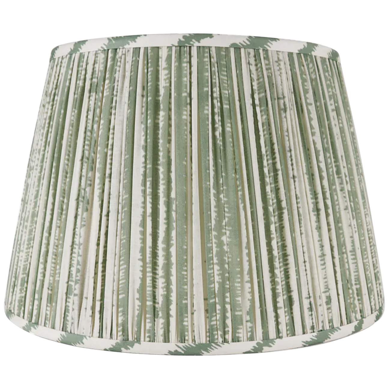 Green Bark Print Pleated Empire Lamp Shade 10x14x10 (Spider) | Lamps Plus