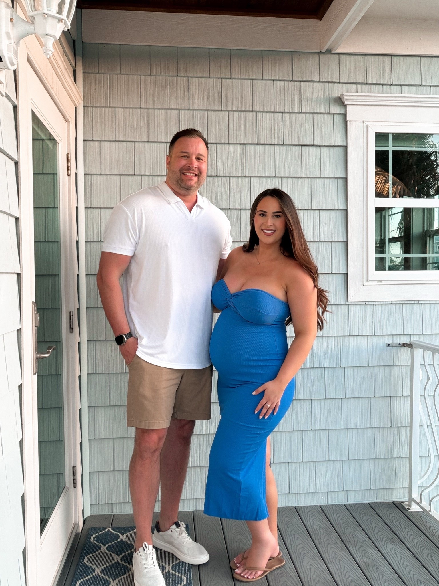 Couples beach outfit, vacation outfit, maternity friendly, bump dress.

#LTKootd #LTKBump #LTKTravel