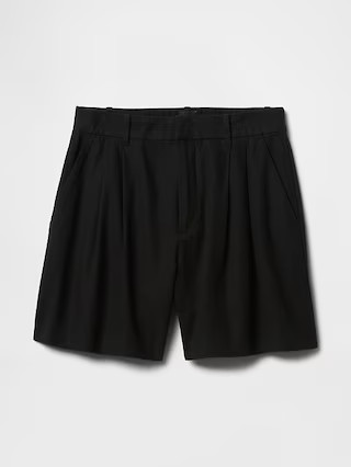 365 High Rise Linen-Blend Shorts | Gap (US)