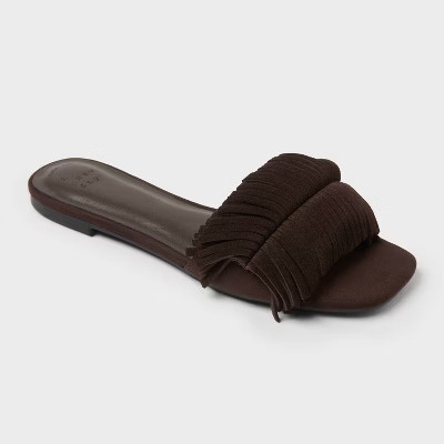 Women’s Lolly Sandals with Memory Foam Insole – A New Day™ Brown | Target