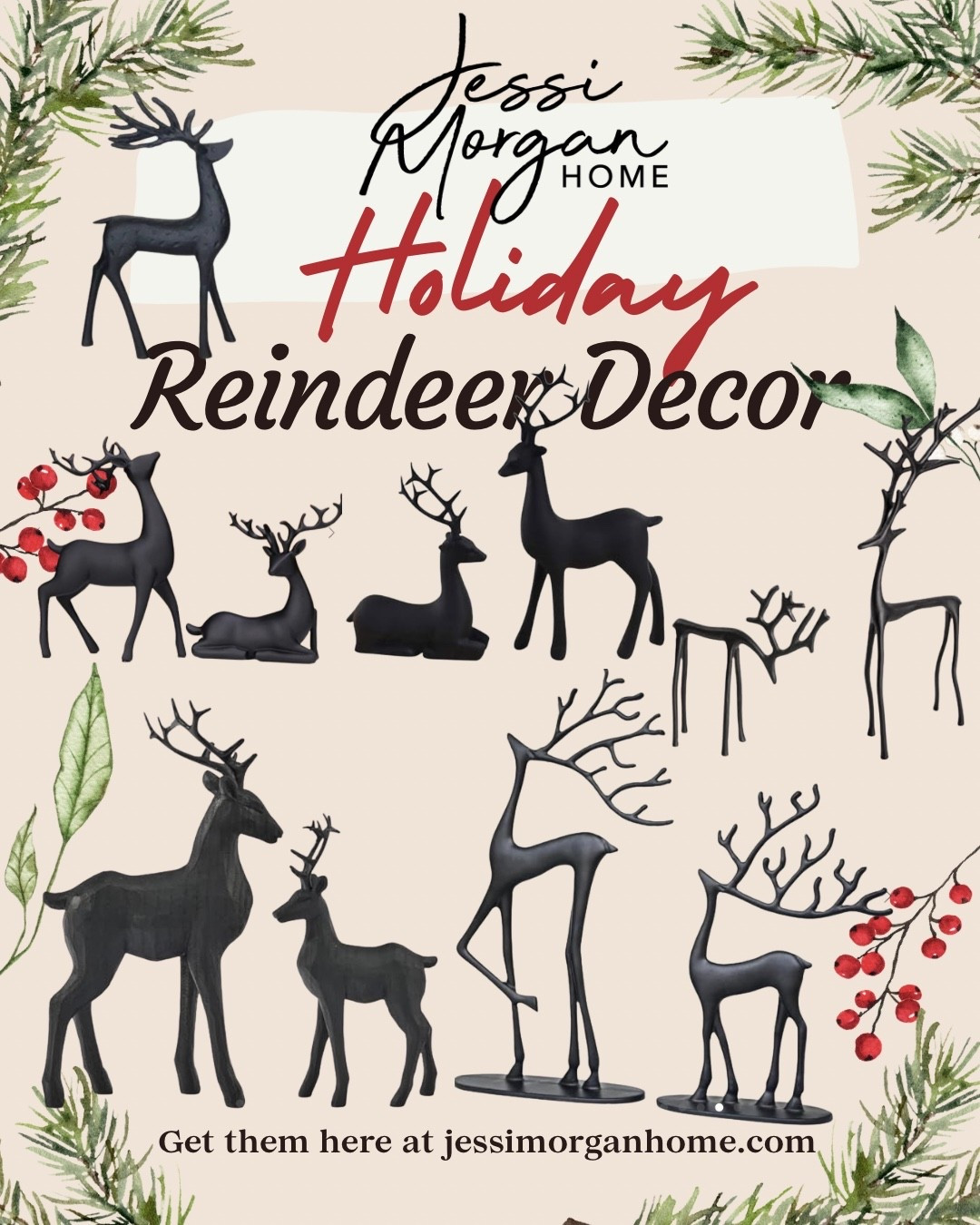 Reindeer decor for the home! #potterybarn #amazonfinds #reindeers #blackdecor #holidaydecorations 

#LTKHome #LTKHoliday