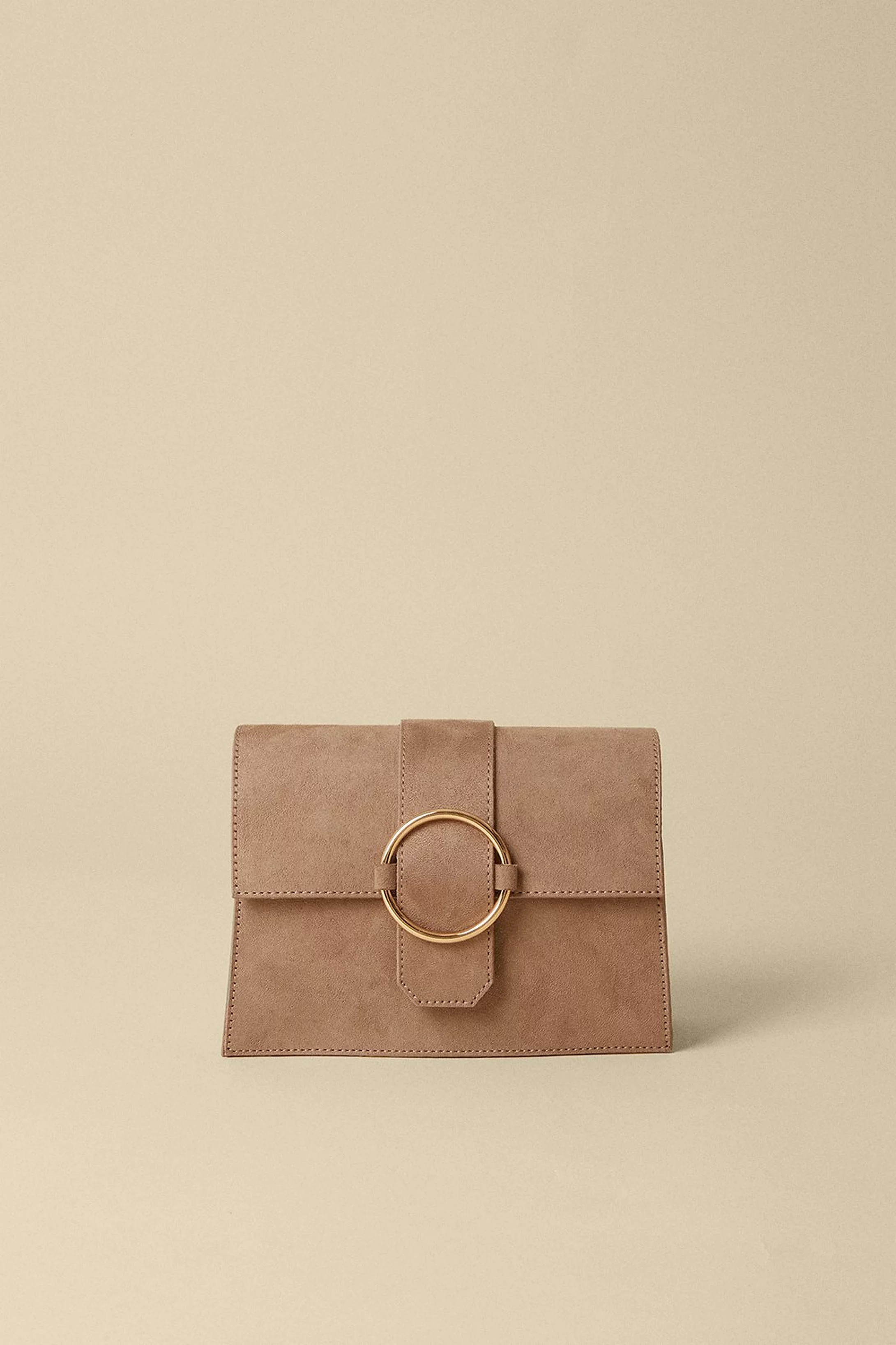 Oversized Ring Buckle Suedette Cross Body Bag | Oasis UK & IE 