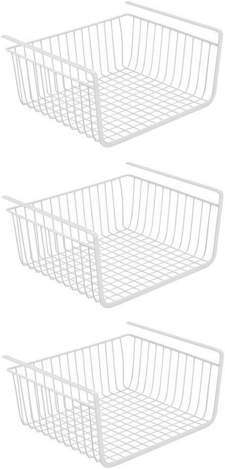 3 PACK Under Shelf Basket Kitchen Cabinet Organizer Storage, Slides Under Wire Shelves for Counte... | Amazon (US)