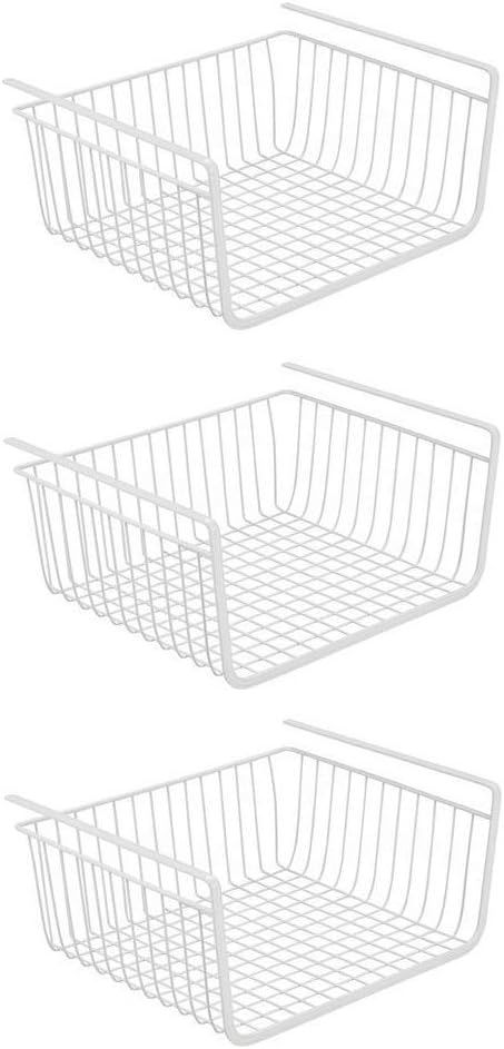 3 PACK Under Shelf Basket Kitchen Cabinet Organizer Storage, Slides Under Wire Shelves for Counte... | Amazon (US)