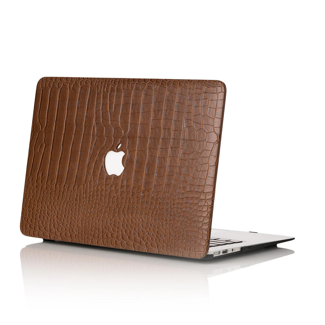 Chocolate Faux Crocodile MacBook Case | Chic Geeks