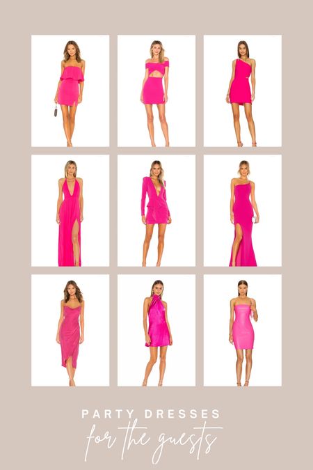 Party dresses for the guests 

Pink dresses | wedding guest look | wedding guest outfit | Barbie girl | barbie dress | bridesmaid | bridal shower | Bachelorette party | pink 

#LTKstyletip #LTKwedding

#LTKStyleTip #LTKWedding #LTKParties