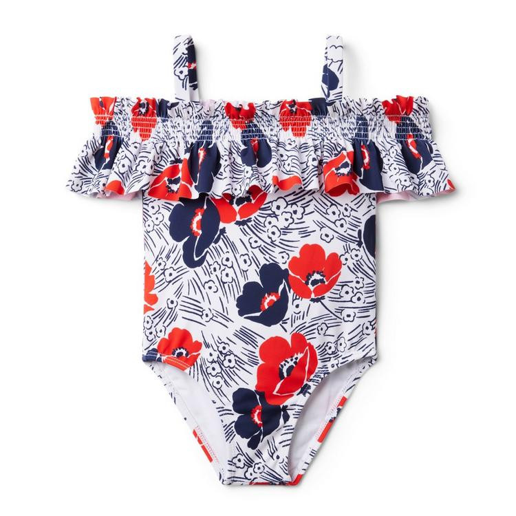 Floral Cold Shoulder Swimsuit | Janie and Jack