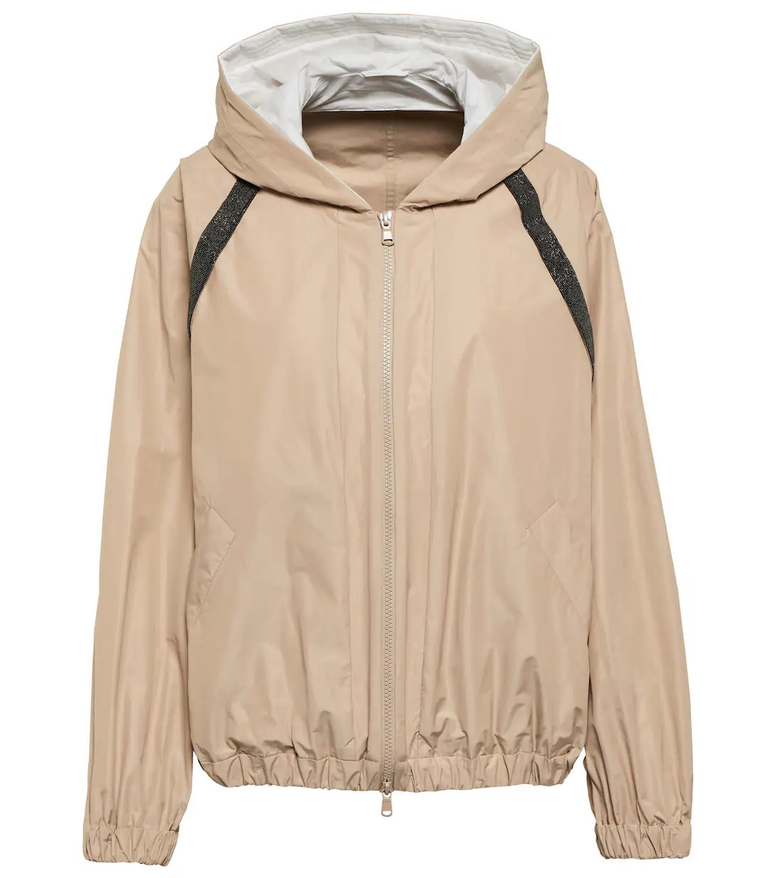 Embellished hooded rain jacket | Mytheresa (US/CA)