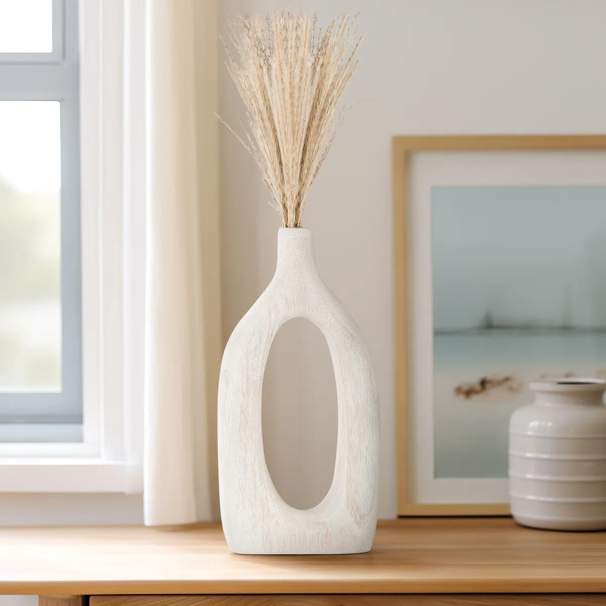 Rustic Wood Decorative Vase | Joss & Main