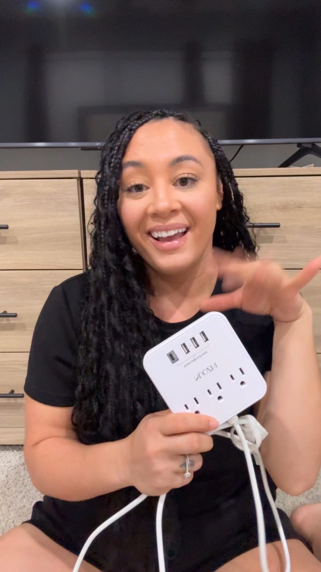 Most cruise rooms have 2 outlets so this allowed us to charge all the devices and fans by having extra ports #cruise #travel