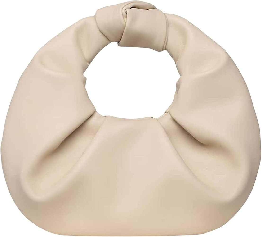 Verdusa Women's Ruched PU Leather Hobo Handbag Clutch Purse | Amazon (US)