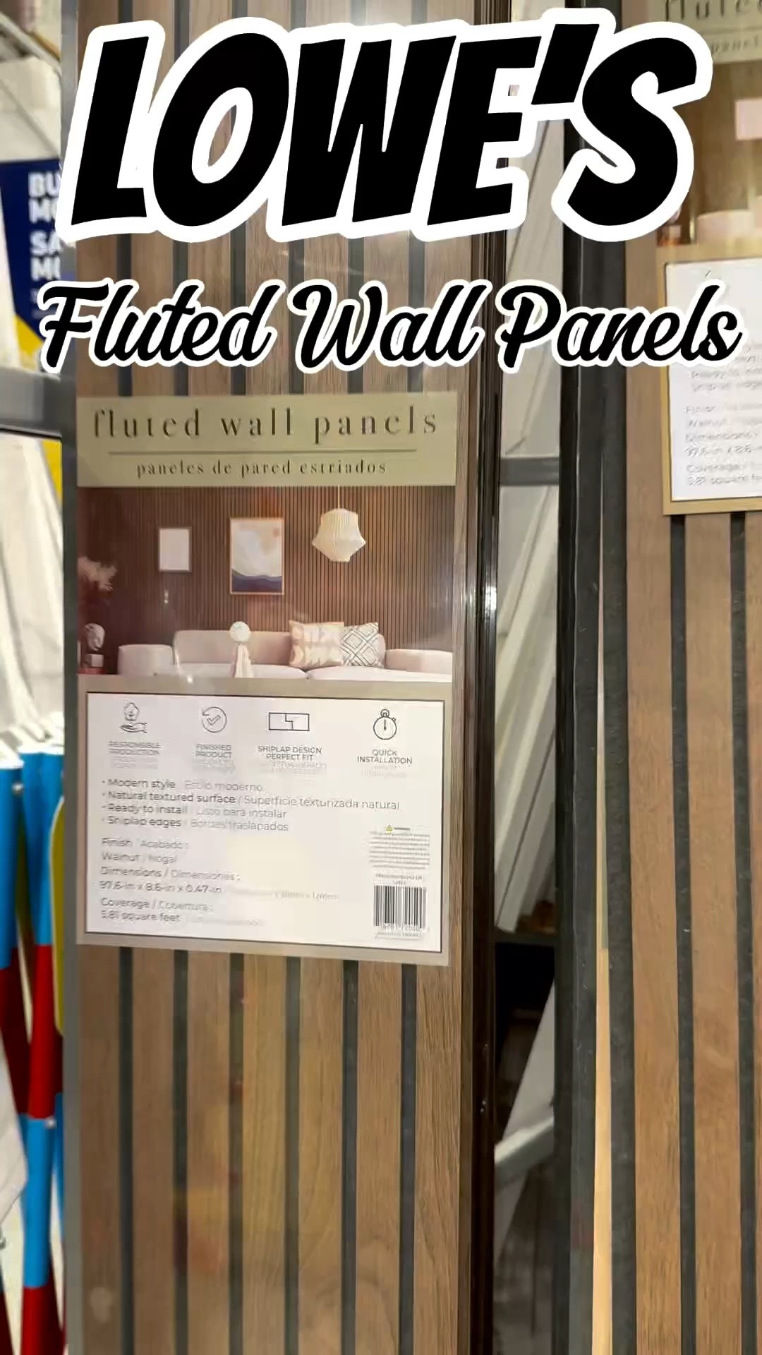 @Lowe's  Fluted Wall Panel 🔥 

We cut our fluted wall panels to 93” to fit our wall perfectly.

#diy #flutedwallpanel #home #accentwall

#LTKvlog #LTKHome