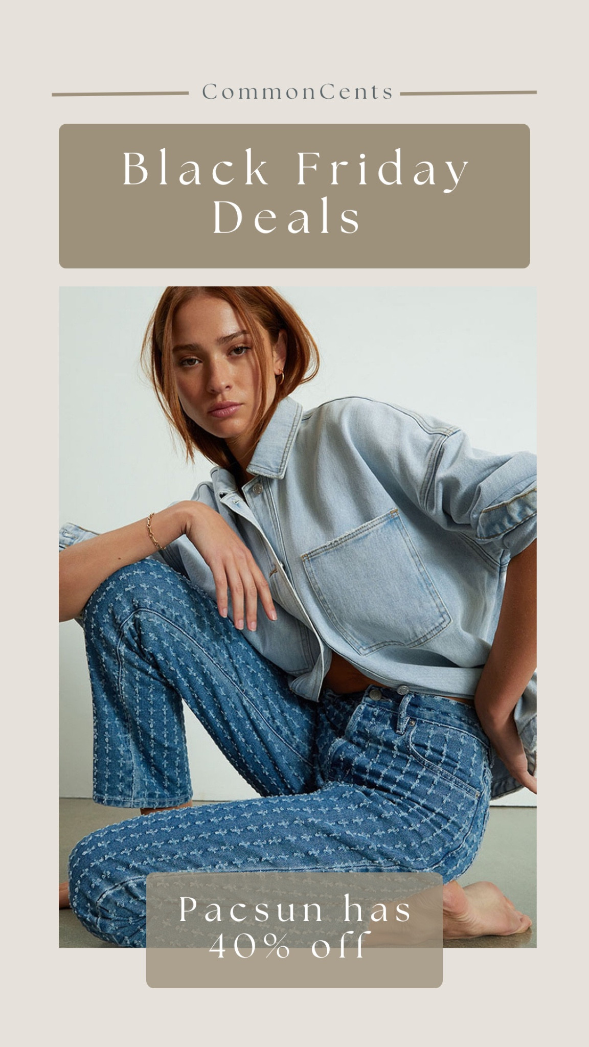 Pacsun has up to 50% off site wide and jeans starting at $19!!

#LTKCyberweek #LTKHoliday #LTKsalealert