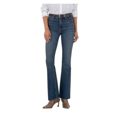 Women's KUT from the Kloth Stella Raw Hem Slim Fit Flare Jeans | Scheels