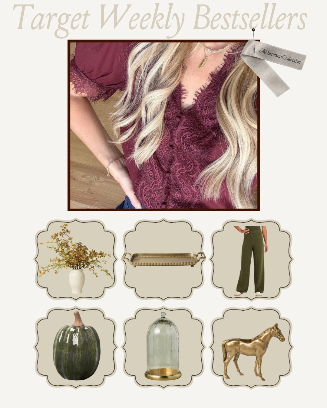 Target weekly bestsellers! This lacy top has been on this list for a while now- grab it before it’s gone! 👚

#LTKHome #LTKootd #LTKSeasonal