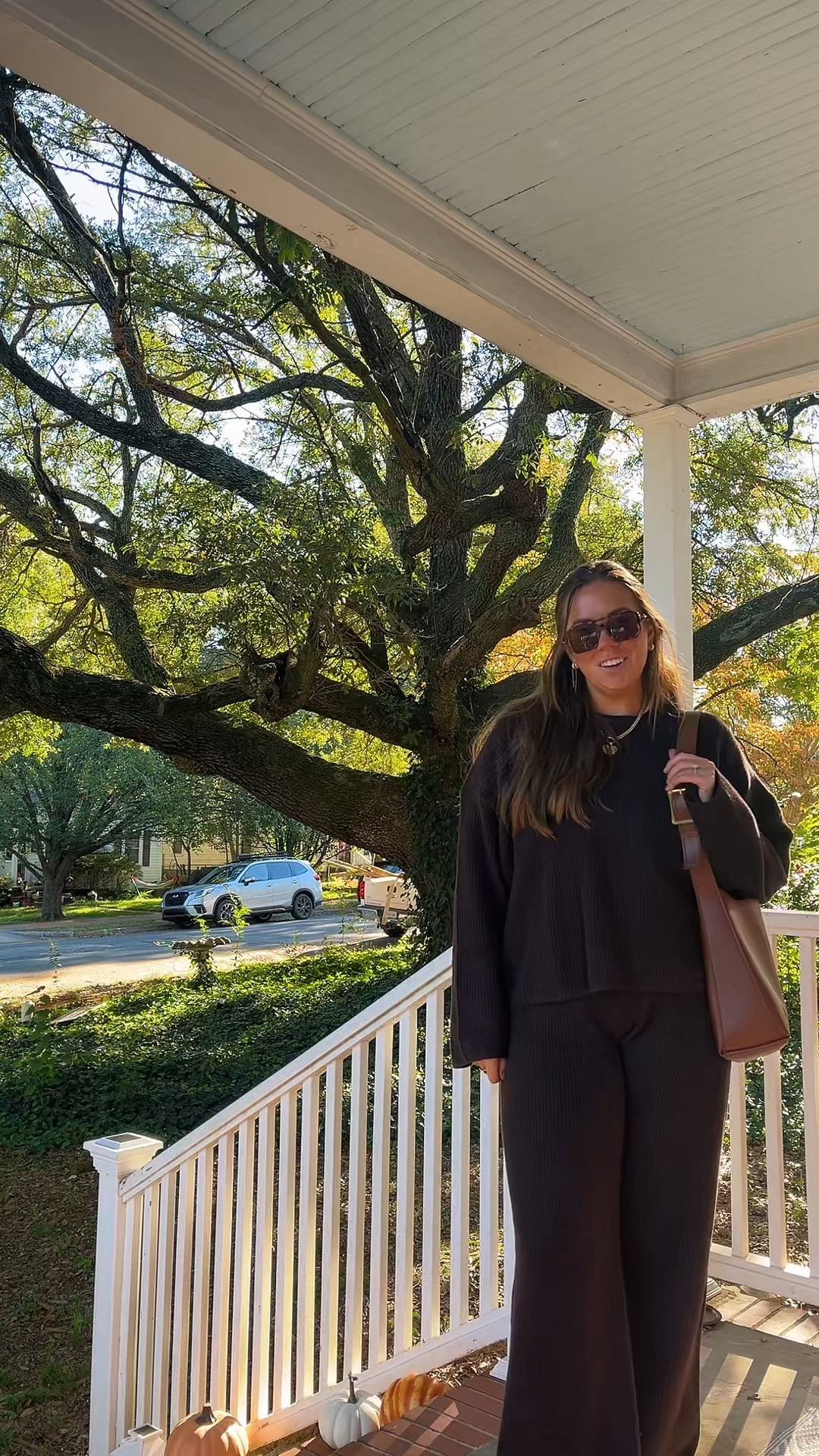 Cozy & Casual Fall OOTD 🍂 | Sharing my favorite comfy fall outfit perfect for running errands or a weekend coffee date! Layered with a soft oversized sweater, comfy matching sweater pants, and classic sneakers for the ultimate fall vibe. 🍁 Shop my look via @LTK for all the fall fashion essentials! #FallOutfit #CozyFashion #ComfyStyle #CasualOOTD #FallFashion2024 #LikeToKnowIt #LTKStyletip