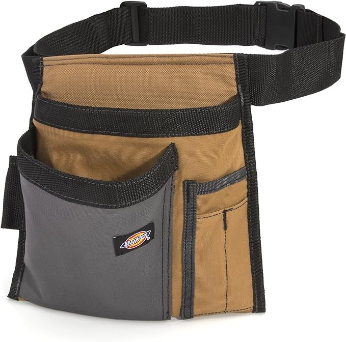 Dickies 5-Pocket Single Side Tool Belt Pouch/Work Apron, Durable Canvas Construction, Adjustable ... | Amazon (US)