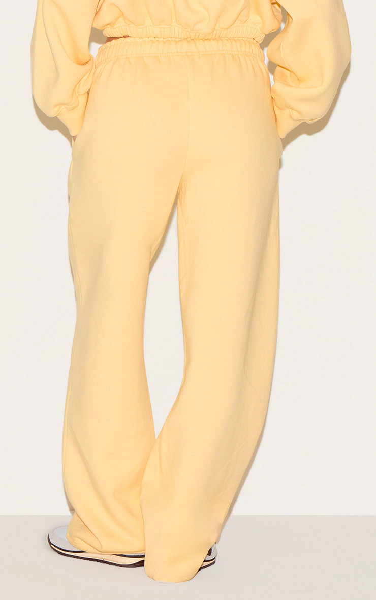 Butter Yellow Drawcord Hem Oversized Joggers | PrettyLittleThing UK