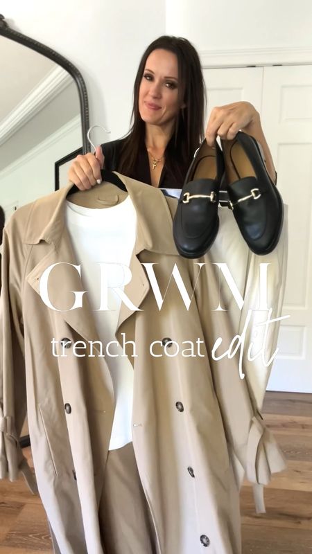 GRWM, Trench coat edit. 

Trench coat | fall coat | rain coat | fall style | loafers | trousers ~ Target style | h&m | 

#LTKunder50 #LTKunder100 #LTKworkwear