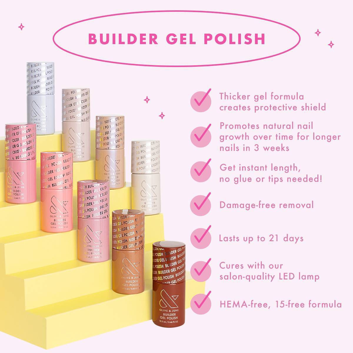 Olive & June Builder Gel Nail Polish - Strawberry Marshmallow - 0.46 fl oz | Target