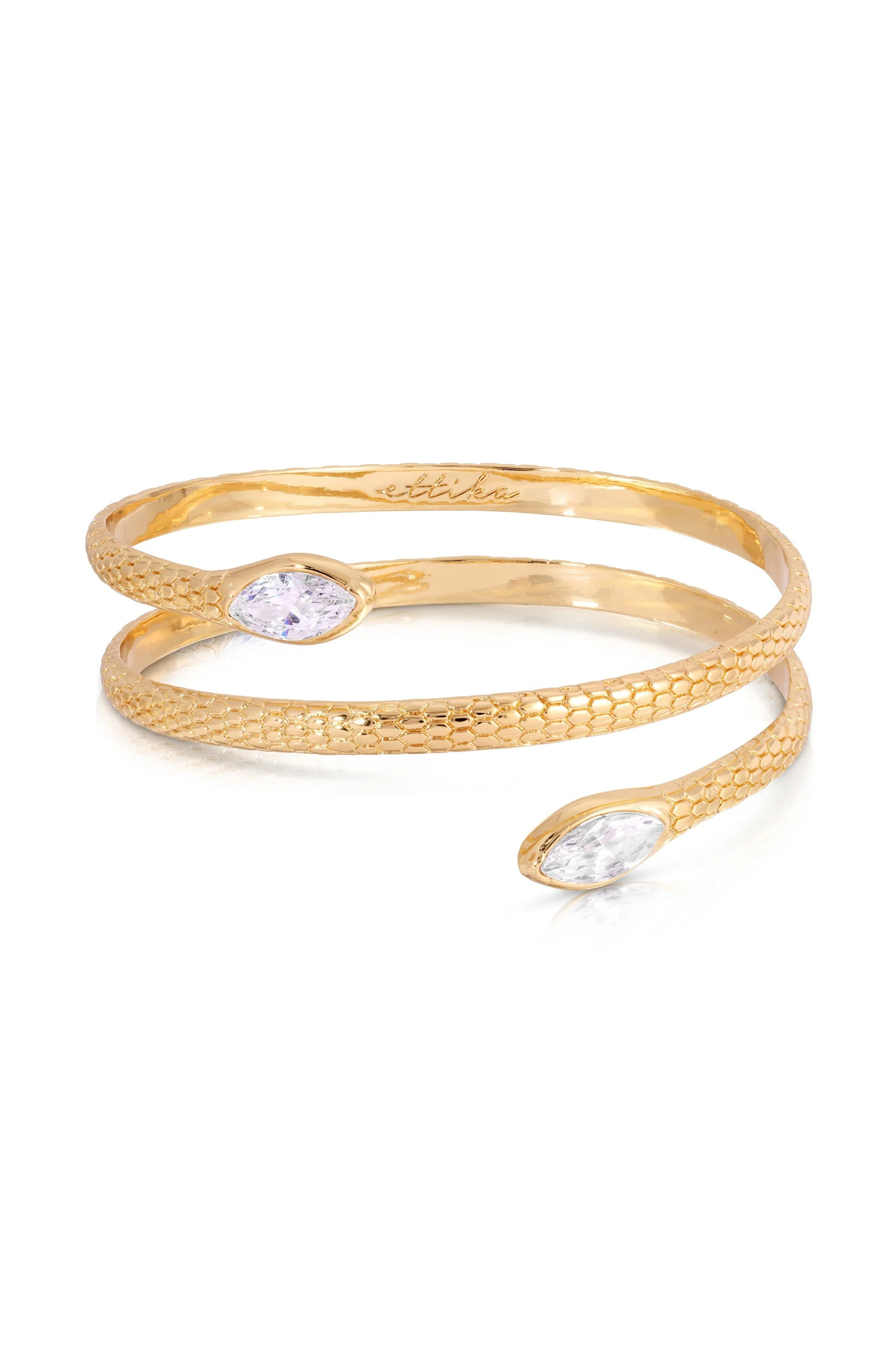 Marquise Coiled Bangle | Ettika