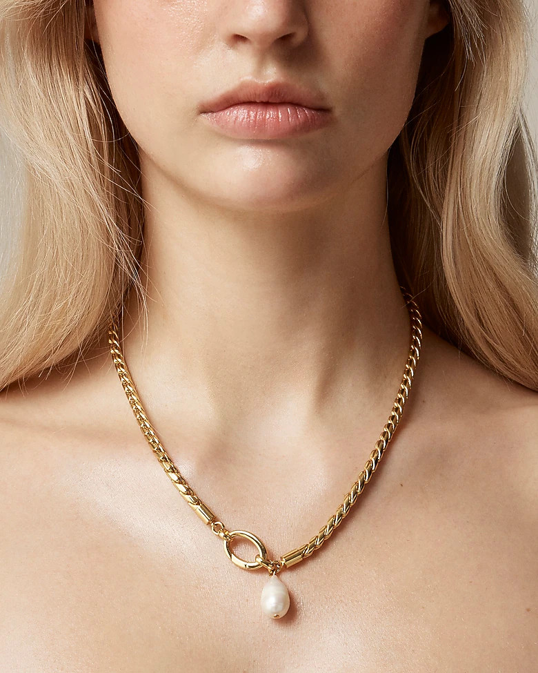 Rope chain freshwater pearl necklace | J. Crew US