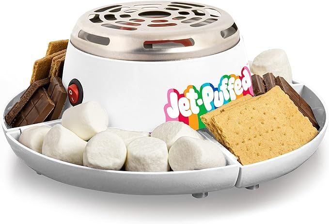 Nostalgia Jet-Puffed Indoor Electric Stainless Steel S'Mores Maker with 4 Compartment Trays for G... | Amazon (US)